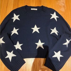 Navy Blue Star Sweater